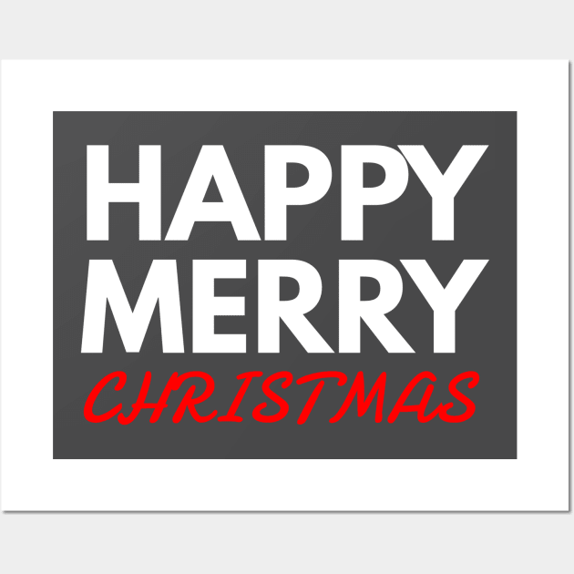 happy merry CHRISTMAS Wall Art by FunnyZone